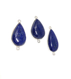 3 Pcs Lapis Lazuli Connectors, Gemstone Connectors, Bezel Connectors, Jewelry Supplies, Jewelry Making, Jewelry Findings, Lapis Lazuli Links
