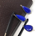 3 Pcs Lapis Lazuli Connectors, Gemstone Connectors, Bezel Connectors, Jewelry Supplies, Jewelry Making, Jewelry Findings, Lapis Lazuli Links