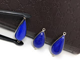 3 Pcs Lapis Lazuli Connectors, Gemstone Connectors, Bezel Connectors, Jewelry Supplies, Jewelry Making, Jewelry Findings, Lapis Lazuli Links