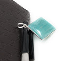 Amazonite Gemstone Pendant, Sterling Silver Pendant, Natural Gemstone Pendant, Jewelry Supplies for DIY Jewelry Making, 42x30.15mm