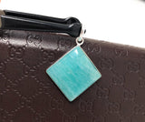 Amazonite Gemstone Pendant, Sterling Silver Pendant, Natural Gemstone Pendant, Jewelry Supplies for DIY Jewelry Making, 42x30.15mm