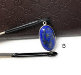 3 Pcs Lapis Lazuli Gemstone Connector, Lapis Lazuli Silver Connector, Jewelry Supplies for Jewelry Making, Wholesale Jewelry Findings,