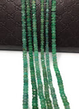 10" Natural Zambian Emerald Beads, Genuine Gemstone Beads, Wholesale Beads for DIY Jewelry, Jewelry Supplies for Jewelry Making, 2.5mm - 6mm