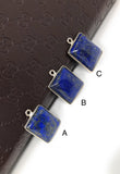 Lapis Lazuli, Gemstone Charm, Lapis Lazuli Charms, Bezel Charms, Jewelry Supplies, Jewelry Making, Jewelry Findings, DIY Jewelry, Bulk Charm