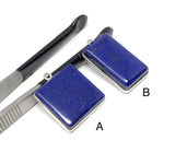 Lapis Lazuli, Gemstone Charm, Lapis Lazuli Charms, Bezel Charms, Jewelry Supplies, Jewelry Making, Jewelry Findings, DIY Jewelry, Blue Charm