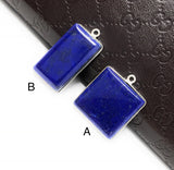 Lapis Lazuli, Gemstone Charm, Lapis Lazuli Charms, Bezel Charms, Jewelry Supplies, Jewelry Making, Jewelry Findings, DIY Jewelry, Blue Charm