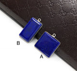 Lapis Lazuli, Gemstone Charm, Lapis Lazuli Charms, Bezel Charms, Jewelry Supplies, Jewelry Making, Jewelry Findings, DIY Jewelry, Blue Charm