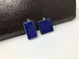 Lapis Lazuli, Gemstone Charm, Lapis Lazuli Charms, Bezel Charms, Jewelry Supplies, Jewelry Making, Jewelry Findings, DIY Jewelry, Blue Charm