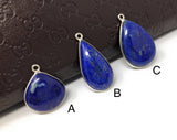 Lapis Lazuli Gemstone Charm, DIY Jewelry Supplies for Jewelry Making