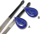 Lapis Lazuli Gemstone Charm, DIY Jewelry Making, Jewelry Findings