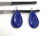 Lapis Lazuli Gemstone Charm, DIY Jewelry Making, Jewelry Findings