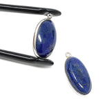 2 Pcs Lapis Lazuli Charms, Gemstone Charms, Bezel Charms, Jewelry Supplies, Jewelry Making, Jewelry Findings, DIY Jewelry, Bulk Charms