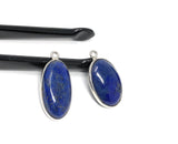 2 Pcs Lapis Lazuli Charms, Gemstone Charms, Bezel Charms, Jewelry Supplies, Jewelry Making, Jewelry Findings, DIY Jewelry, Bulk Charms