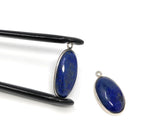 2 Pcs Lapis Lazuli Charms, Gemstone Charms, Bezel Charms, Jewelry Supplies, Jewelry Making, Jewelry Findings, DIY Jewelry, Bulk Charms