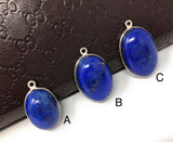 Lapis Lazuli Gemstone Charm, Lapis Lazuli Charms, Jewelry Supplies for Jewelry Making, Jewelry Findings, Bulk Wholesale Charms, 1 Pc
