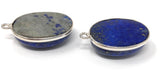 2 Pcs Lapis Lazuli Charms, Gemstone Charms, Bezel Charms, Jewelry Supplies, Jewelry Making, Jewelry Findings, DIY Jewelry, Wholesale Charms