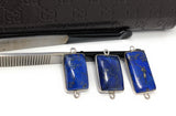 3 Pcs Lapis Lazuli Connectors, Gemstone Connectors, Bezel Connectors, Jewelry Supplies, Jewelry Making, Jewelry Findings, Lapis Lazuli Links