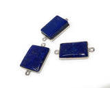 3 Pcs Lapis Lazuli Connectors, Gemstone Connectors, Bezel Connectors, Jewelry Supplies, Jewelry Making, Jewelry Findings, Lapis Lazuli Links