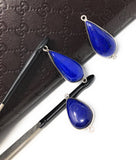 3 Pcs Lapis Lazuli Connectors, Gemstone Connectors, Bezel Connectors, Jewelry Supplies, Jewelry Making, Jewelry Findings, Lapis Lazuli Links