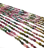 13" Tourmaline Gemstone Beads Natural Watermelon Tourmaline Beads Wholesale Jewelry Supplies Bulk Beads for DIY Jewelry Making, 5x4mm-7x5mm