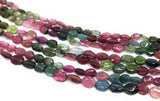 13" Tourmaline Gemstone Beads Natural Watermelon Tourmaline Beads Wholesale Jewelry Supplies Bulk Beads for DIY Jewelry Making, 5x4mm-7x5mm