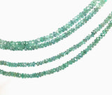 14" Genuine Zambian Emerald Beads, Emerald Beads, Wholesale Bulk Beads, Jewelry Supplies for Jewelry Making, 3mm - 3.5mm