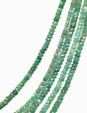 10" Natural Zambian Emerald Beads, Genuine Gemstone Beads, Wholesale Beads for DIY Jewelry, Jewelry Supplies for Jewelry Making, 2.5mm - 6mm