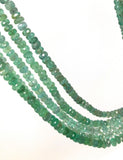Zambian Emerald rondelle beads for handmade jewelry designs
