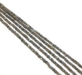 Labradorite Gemstone Beads, Bulk Wholesale Beads for Jewelry Making, Natural Faceted Labradorite Beads , 13" Strand