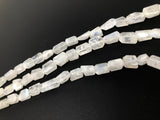Rainbow Moonstone Beads, Natural Gemstone Beads, Nugget Beads, Jewelry Supplies, Bulk Wholesale Beads, 9x8mm - 13x9mm