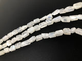 Rainbow Moonstone Beads, Natural Gemstone Beads, Nugget Beads, Jewelry Supplies, Bulk Wholesale Beads, 9x8mm - 13x9mm