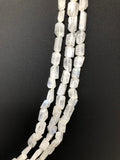 Rainbow Moonstone Beads, Natural Gemstone Beads, Nugget Beads, Jewelry Supplies, Bulk Wholesale Beads, 9x8mm - 13x9mm