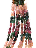 Natural Tourmaline Gemstone Beads, Beading Supplies for DIY Jewelry Making, Bulk Wholesale Beads, Tourmaline Nugget Beads Jewelry Supplies