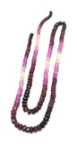 Ruby Beads, Gemstone Beads, Shaded Ruby Beads, Wholesale Beads, Jewelry Supplies, July Birthstone, Jewelry Making, Bulk Beads, 3-4mm, 16"