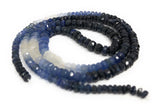 Sapphire Beads, Shaded Sapphire Beads, Gemstone Beads, Natural Gemstone Beads, Beading Supplies, Jewelry Making, Wholesale Beads, 16" Strand