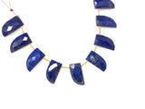 10 Pcs Natural Lapis Lazuli Gemstone Beads, Genuine Gemstone Wholesale Beads for Jewelry Making, Bulk Jewelry Supplies, 20x10.5mm