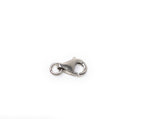 5 Pcs Sterling Silver Lobster Clasp, Lobster Claw Clasp, Jewelry Findings for DIY Jewelry Making, Wholesale Bulk Silver findings, 8x5.5mm