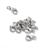 5 Pcs Sterling Silver Lobster Clasp, Lobster Claw Clasp, Jewelry Findings for DIY Jewelry Making, Wholesale Bulk Silver findings, 8x5.5mm