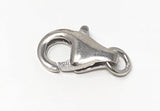 Wholesale 5 Pcs Sterling Silver Lobster Clasp, Lobster Claw Clasp, Jewelry Findings for DIY Jewelry Making, Bulk Silver findings, 11x7mm