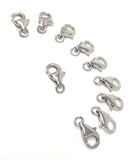 Wholesale 5 Pcs Sterling Silver Lobster Clasp, Lobster Claw Clasp, Jewelry Findings for DIY Jewelry Making, Bulk Silver findings, 11x7mm