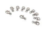 Wholesale 5 Pcs Sterling Silver Lobster Clasp, Lobster Claw Clasp, Jewelry Findings for DIY Jewelry Making, Bulk Silver findings, 11x7mm