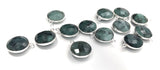 5Pcs Emerald Gemstone Charms, Sterling Silver Bracelet Charms for DIY Jewelry Making, May Birthstone , 19.5x16mm