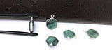 10 Pcs/11Pcs Emerald Gemstone Charms, Sterling Silver Charms for DIY Jewelry Making, May Birthstone Charms, 16.5X12mm