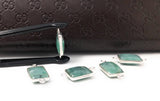 5Pcs Emerald Connectors, Gemstone Connectors, Sterling Silver Connectors, Jewelry Making, Jewelry Supplies, Bracelet Connectors, 20X10mm