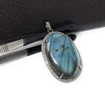 Diamond Pendant, Labradorite Pendant, Gemstone Pendant, Labradorite, Gemstone Jewelry, Sterling Silver Pendant, Gemstone Diamond Pendant