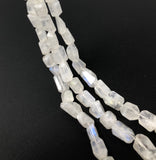 Rainbow Moonstone Beads, Natural Gemstone Beads, Nugget Beads, Jewelry Supplies, Bulk Wholesale Beads, 9x8mm - 13x9mm