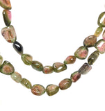 Natural Watermelon Tourmaline Beads, Gemstone Beads, Wholesale Bulk Beads, Jewelry Supplies 13" Strand