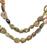 Natural Watermelon Tourmaline Beads, Gemstone Beads, Wholesale Bulk Beads, Jewelry Supplies 13" Strand