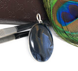Natural Sterling Silver Pietersite Pendant, Genuine Gemstone Pendant, Tiger's Eye Jewelry, Wholesale Pendant for DIY Jewelry Making