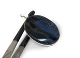Natural Sterling Silver Pietersite Pendant, Genuine Gemstone Pendant, Tiger's Eye Jewelry, Wholesale Pendant for DIY Jewelry Making